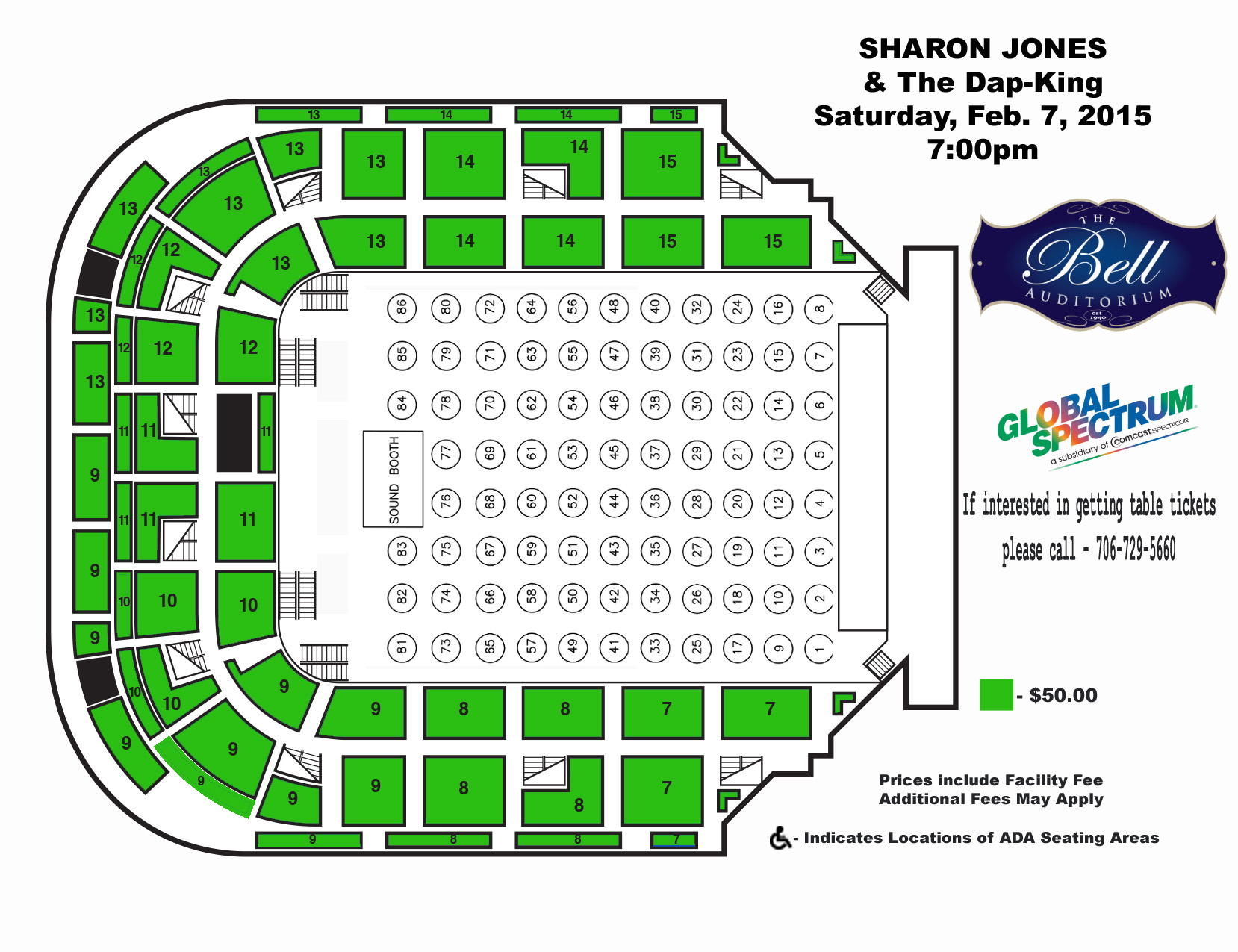 Bell Auditorium Seating Chart Augusta