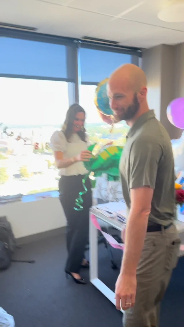 Happy happy birthday to our Director of Global Partnerships, Katie!!! 

Had to hop on the #anythingbutabirthdayballoon trend for this one. 

Thanks to a special appearance by Emma from the @augusta_chamber for celebrating with us! 

#birthdayballoons #celebrate #bellauditorium
