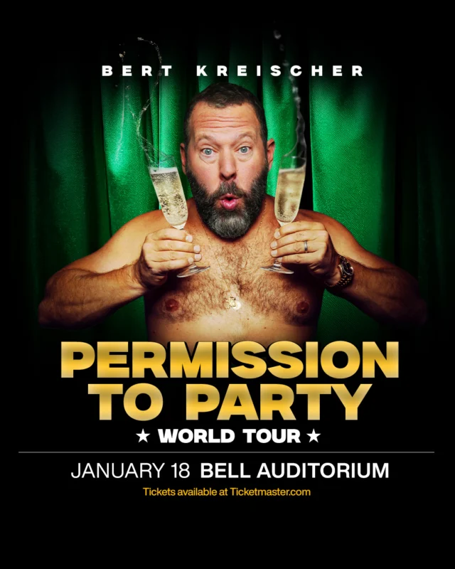 *JUST ANNOUNCED* 

Get excited Augusta! Bert Kreischer is bringing his Permission to Party tour to the Bell Auditorium on January 18th! 

Tickets go on sale Friday, October 3rd at 10AM.

#BertKreischer #permissiontoparty #augustaga #downtownaugusta #csra #comedy