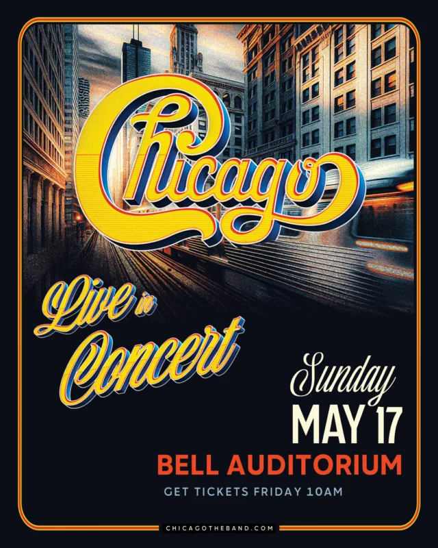 🕙𝘋𝘰𝘦𝘴 𝘢𝘯𝘺𝘣𝘰𝘥𝘺 𝘳𝘦𝘢𝘭𝘭𝘺 𝘬𝘯𝘰𝘸 𝘸𝘩𝘢𝘵 𝘵𝘪𝘮𝘦 𝘪𝘵 𝘪𝘴? JUST ANNOUNCED! The legendary band Chicago coming to Augusta on May 17! 🎷

Tickets go on sale this Friday at 10AM!

#chicago #chicaagotheband #bellauditorium #entertainaugusta #loveaugusta #visitaugusta #downtownaugusta #csra #liveeventsaugusta #augustaentertainmentcomplex