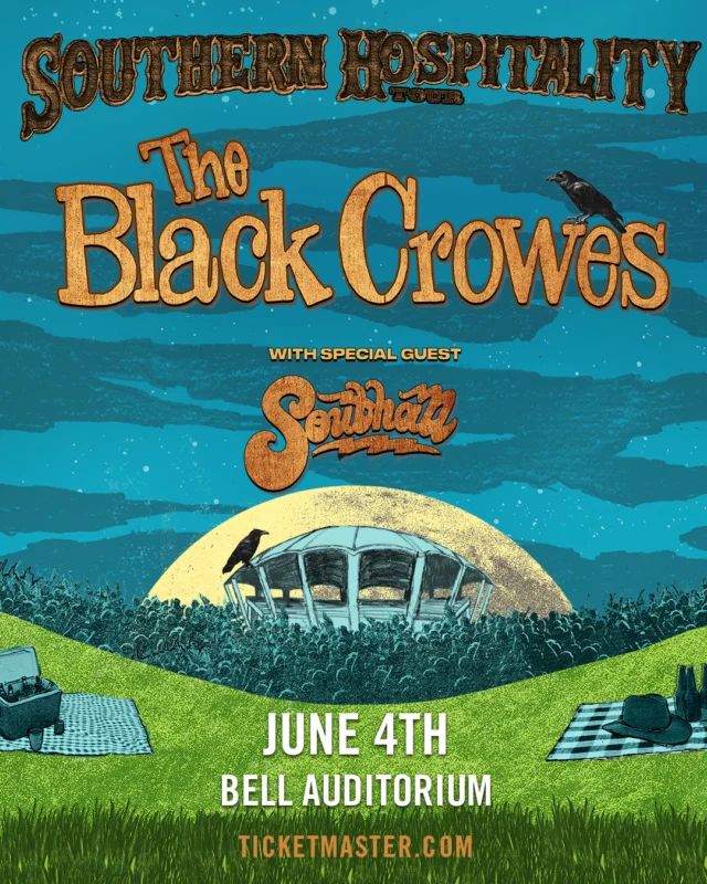 🎸ON SALE NOW🎸  Grab your tickets now for The Black Crowes with Southall on June 4 at the Bell! 🎫 link in bio! 

#theblackcrowes #southhall #thesoutherhospitalitytour #bellauditorium #augustaentertainmentcomplex #entertainaugusta #loveaugusta #visitaugusta #csra #southernrock #rocknroll #richmondcountry #downtownaugusta