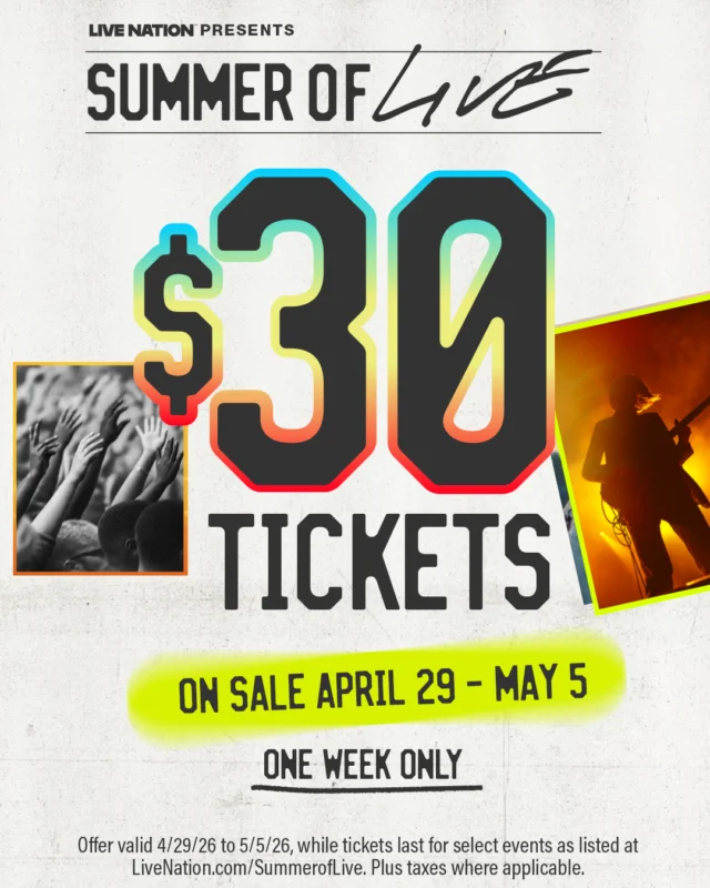 😎 $30 tickets are coming… set a reminder! Summer of Live goes on sale April 29 - May 5. 
✔️ Brit Floyd - May 5
✔️ Weird Al Yankovic - June 2

Link in bio to learn more!