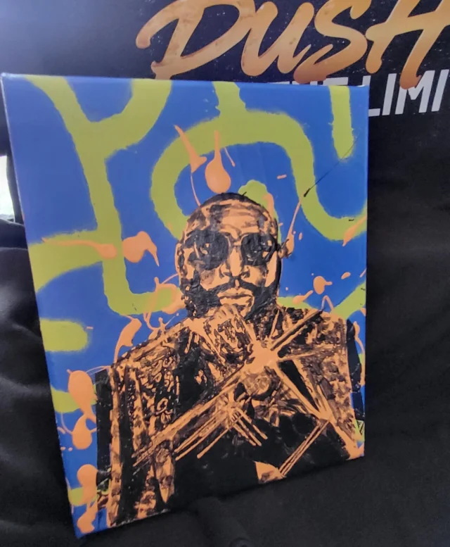 Our artist in residence @aort1982 never disappoints, and these one-of-a-kind paintings for @richforever & @torencehatch1g are 🔥. We can never give Aort enough love as his talent is unmatched. ❤️

@oakviewgroup 

#augusta #augustaga #bellauditorium #augustaarts #augustaartists