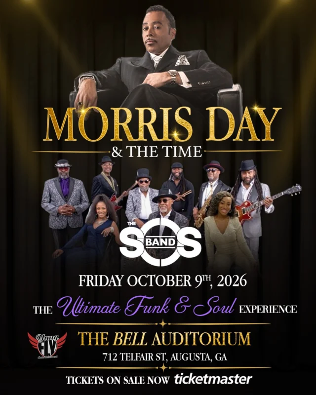 😎POV: You just got invited to the FUNKIEST night in town. You don't want to miss it!

Morris Day & The Time + The S.O.S. Band
📍 Bell Auditorium
📅 October 9

Let’s get funky! 🔥

🎟️ Tickets ON SALE NOW! Ticket link in bio.