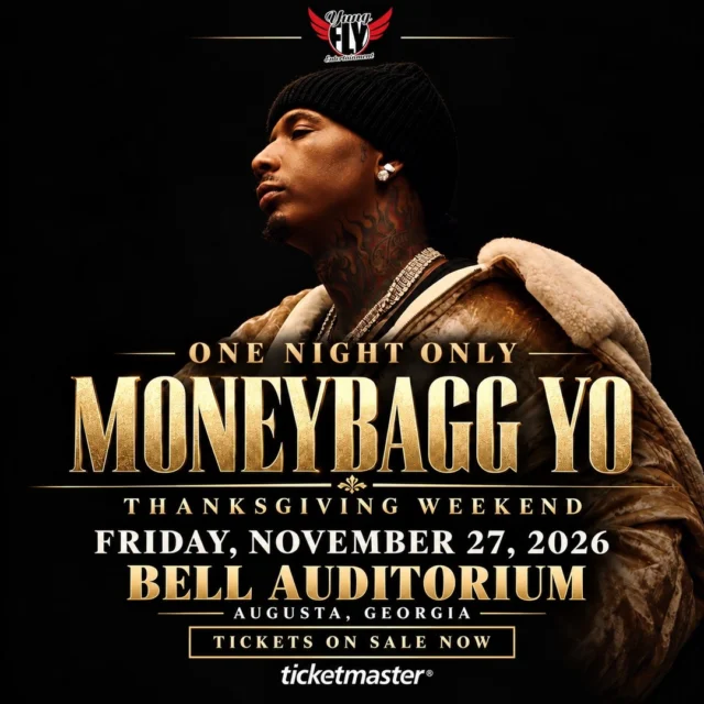 🎤 ON SALE NOW! @moneybaggyo hits the stage Friday, November 27, and Augusta better be READY! Get your tickets and bring the energy!

🎟️Ticket link in bio.

#moneybaggyo #BellAuditorium #AugustaGA #LiveMusic #AugustaGA #JustAnnounced #AugustaEvents #entertainaugusta #augustaentertainmentcomplex #loveaugusta #csra #downtownaugusta #visitaugusta #yungflyentertainment #augustaconcerts #augustahiphop